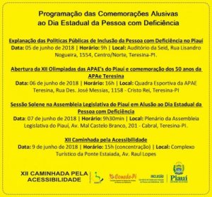 Seid prepara programação especial em alusão ao Dia Estadual da Pessoa com Deficiência