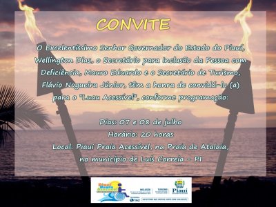 Seid e Setur realizam o primeiro Luau Acessível no litoral piauiense