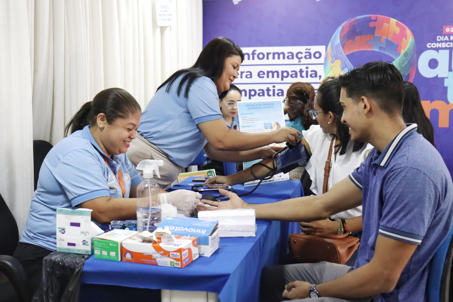 Servidores da Seid recebem as ações do Centro de Referência em Saúde do Trabalhador (Cerest)