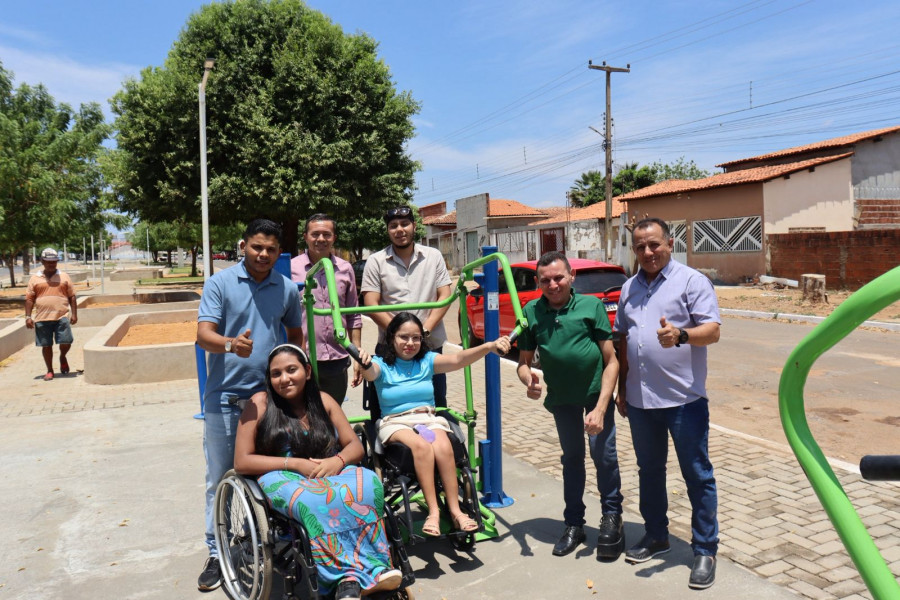 Seid inaugura academia acessível no município de Avelino Lopes