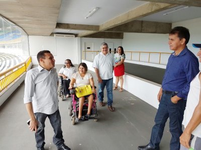 Estádio Albertão terá plataforma elevatória para pessoas com deficiência